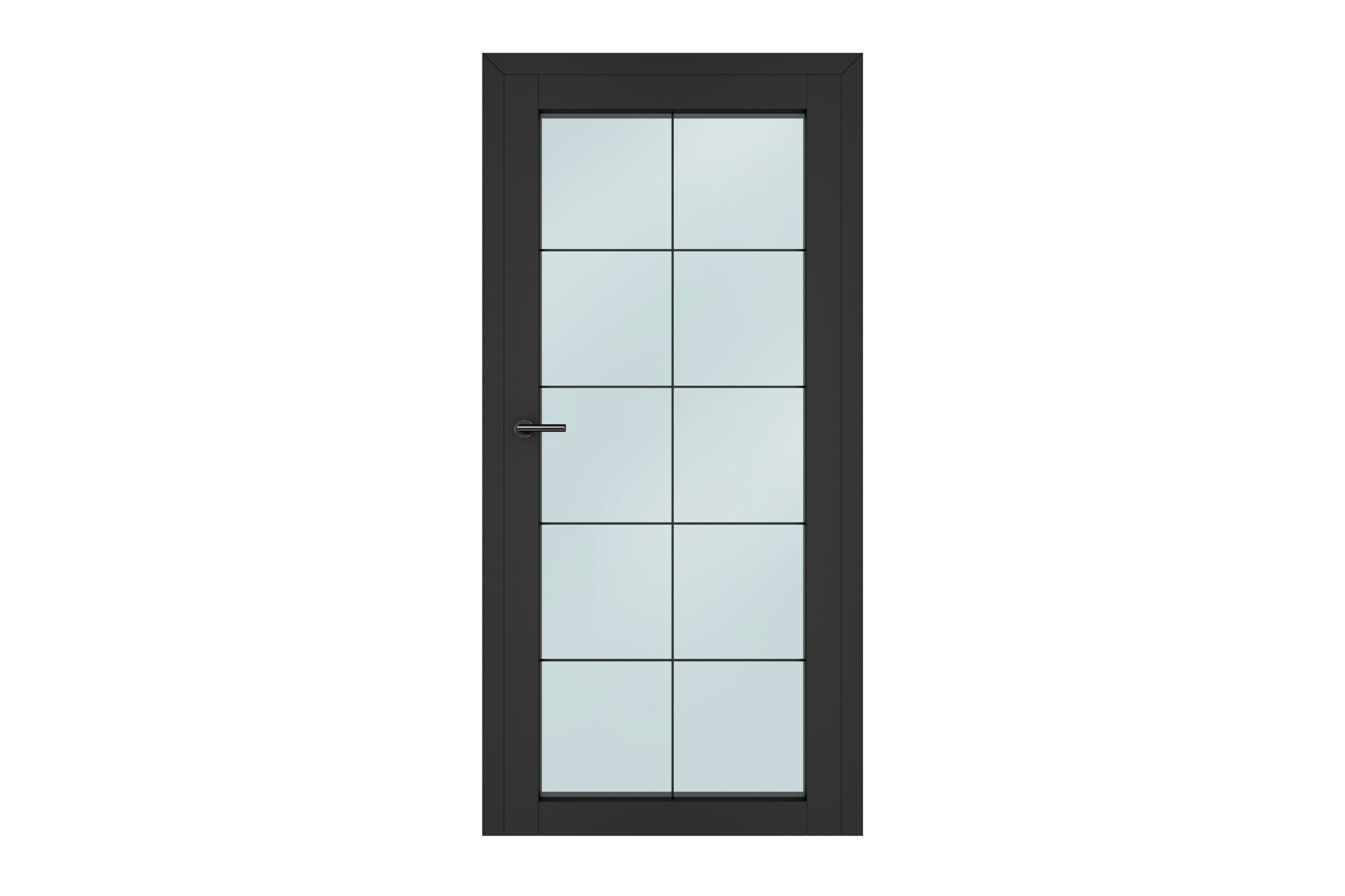 DesignLine Palladio: Loft Design 2-5. Black room door with glass cut-out