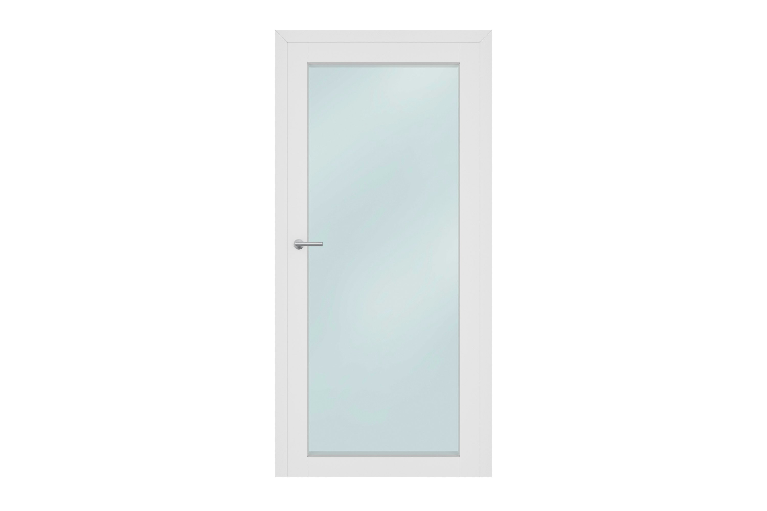 DesignLine Palladio: tinted glass. White room door with glass cut-out