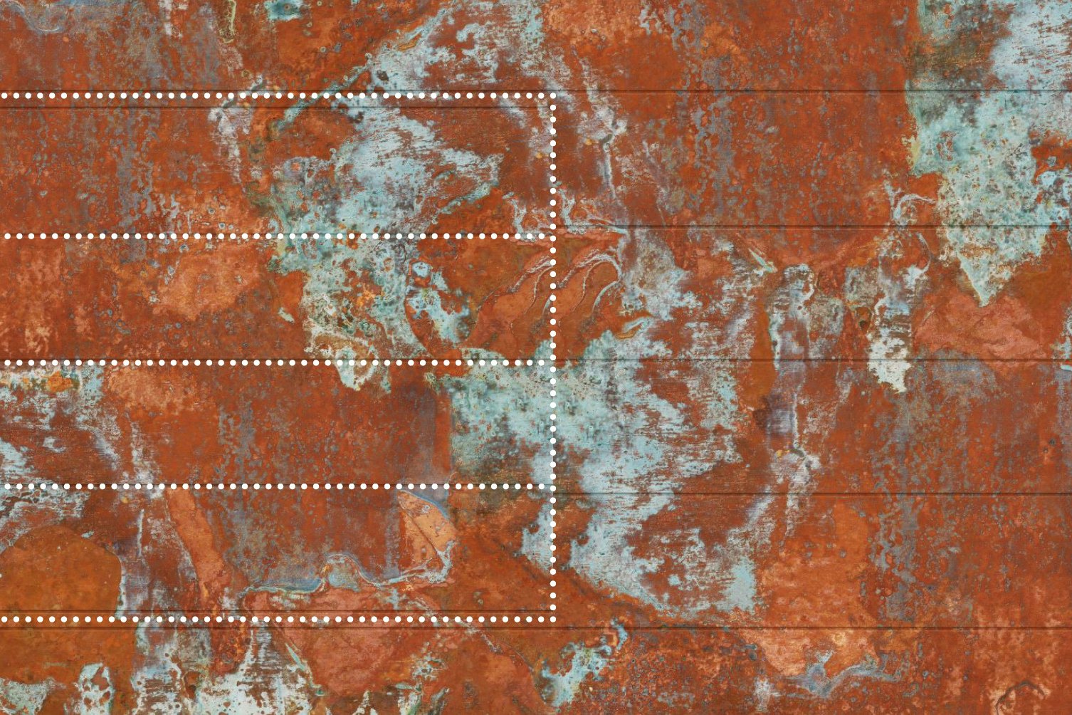 The X-Large Duragrain decors for sectional garage doors ensure a harmonious door appearance without visible repetitions of image elements. Garage door view without visible image repetitions