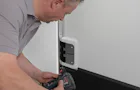 Simple installation of a double-action door