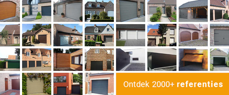 Inspiratie voor uw garagepoort!
Blader door een collectie van meer dan 2000 referentiebeelden. Deze beelden werden gefotografeerd door tevreden klanten.