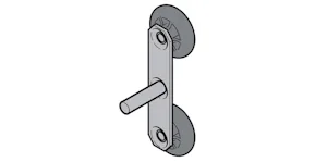 Exemple de Cube : Doubles roulettes de guidage pour portes... Exemple de Cube : Doubles roulettes de guidage pour portes de plus de 170 kgImage : Doubles roulettes de guidage pour portes de moins de 170 kgArt. 4014006
Les doubles roulettes de guidage assurent...