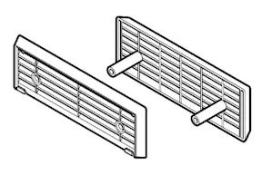 
Section d'aération 40cm2 par mètre carré de...
Section d'aération 40cm2 par mètre carré de grilleDimensions (LaxH) 220 x 76 mmPossible uniquement avec la porte LPU42/RenoMatic à rainuresDisponible dans toutes les couleurs selon la gamme,...