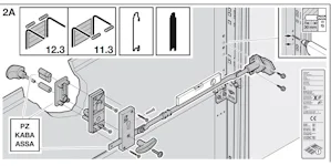 
Bei PZ Ausführung wird der Zylinder...
Bei PZ Ausführung wird der Zylinder mitgeliefertVerschiedene Optiken der TorgriffeSet Torgriffgarnitur komplett mit Schloss PZ, Kunststoff schwarz TS42,5 Art. 4015100Set Torgriffgarnitur komplett...