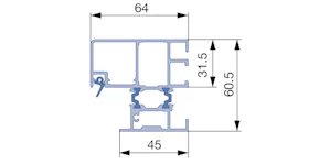 Gleiche Zarge für Thermo46, MZThermo46,... Gleiche Zarge für Thermo46, MZThermo46, KSIThermo46Standardschwelle S01 thermisch getrennt Kunststoff/Alu