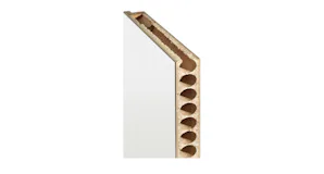 Dans les surfaces Duradecor avec protection latérale... Dans les surfaces Duradecor avec protection latérale 4Protect et en surface laquée, cette exécution convainc par un aspect joints invisibles parfait.
Porte de chambre classique en bois pour...