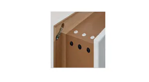 Profilé intérieur à partir d'un vantail aggloméré de 25 mm... Profilé intérieur à partir d'un vantail aggloméré de 25 mm avec contrebalancement à revêtement mélaminéHabillage de feuillure (MDF) 60 mm, sur demande également en 80 mm (assainissement)Habillage...