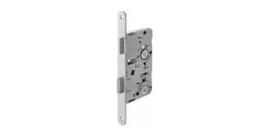 Serrure à mortaiser légère, classe 1 WC 20/55 têtière argent... Serrure à mortaiser légère, classe 1 WC 20/55 têtière argent nickel (livrable également en inox)Noyau 8 mmTêtière rondeAxe 55 mmDistance 78 mm