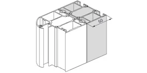 Profilé d'élargissement en aluminium 50 mm pour portes... Profilé d'élargissement en aluminium 50 mm pour portes Thermo65RAL 9016 Blanc standardToujours livré en vracCompatible avec les chambranles A3 & A4 Thermo65, MZThermo65
Également disponible avec...