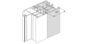 Profilé d'élargissement en aluminium 50 mm pour portes... Profilé d'élargissement en aluminium 50 mm pour portes Thermo46RAL 9016 Blanc standardToujours livré en vracCompatible avec A1 & A2 huisserie Thermo46, KSIThermo46 et MZThermo46
Également disponible...