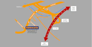 Trajet en voiture wegbeschreibung