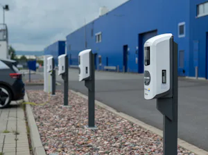 Reduction
We reduce our emissions wherever possible. This... Electric charging stations at the Hörmann location in Ichtershausen