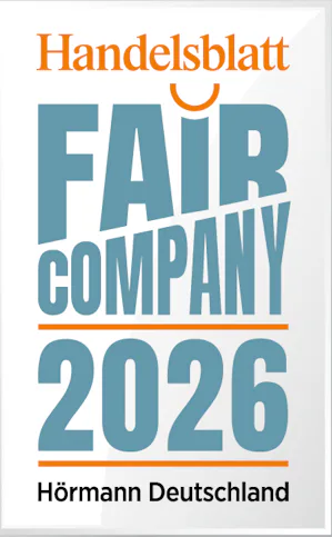 Die Zukunft gehört den Unternehmen, die junge Menschen... Die Zukunft gehört den Unternehmen, die junge Menschen wertschätzen und fördern. Aus diesem Grunde unterstützt Hörmann die Initiative Fair Company und wurde mit dem Gütesiegel ausgezeichnet. Dieses...