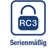 Symbol für serienmäßige RC3 Sicherheitsausstattung