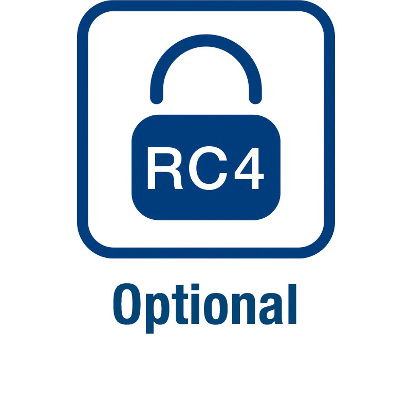 Symbol für optionale RC4 Sicherheitsausstattung