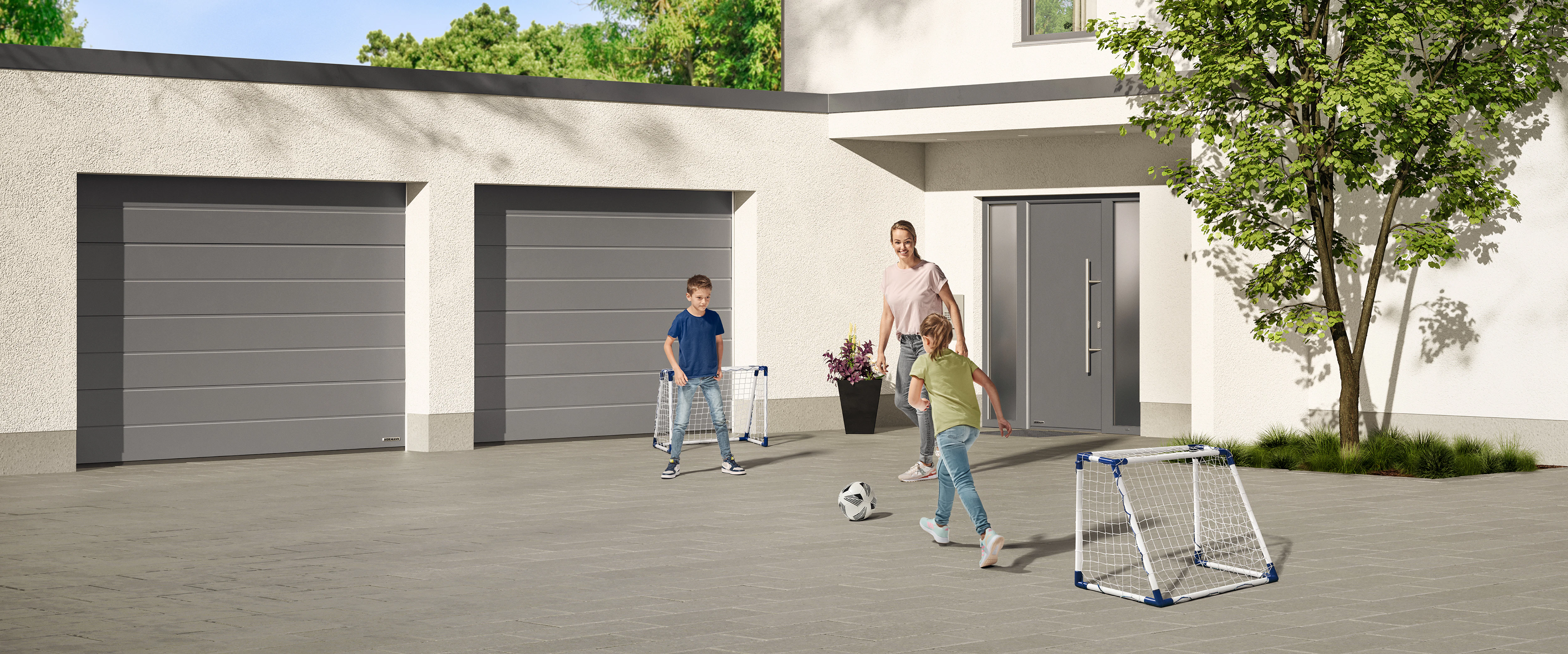Ofertas promocionales de Hörmann: elegantes y seguras para su hogar.
