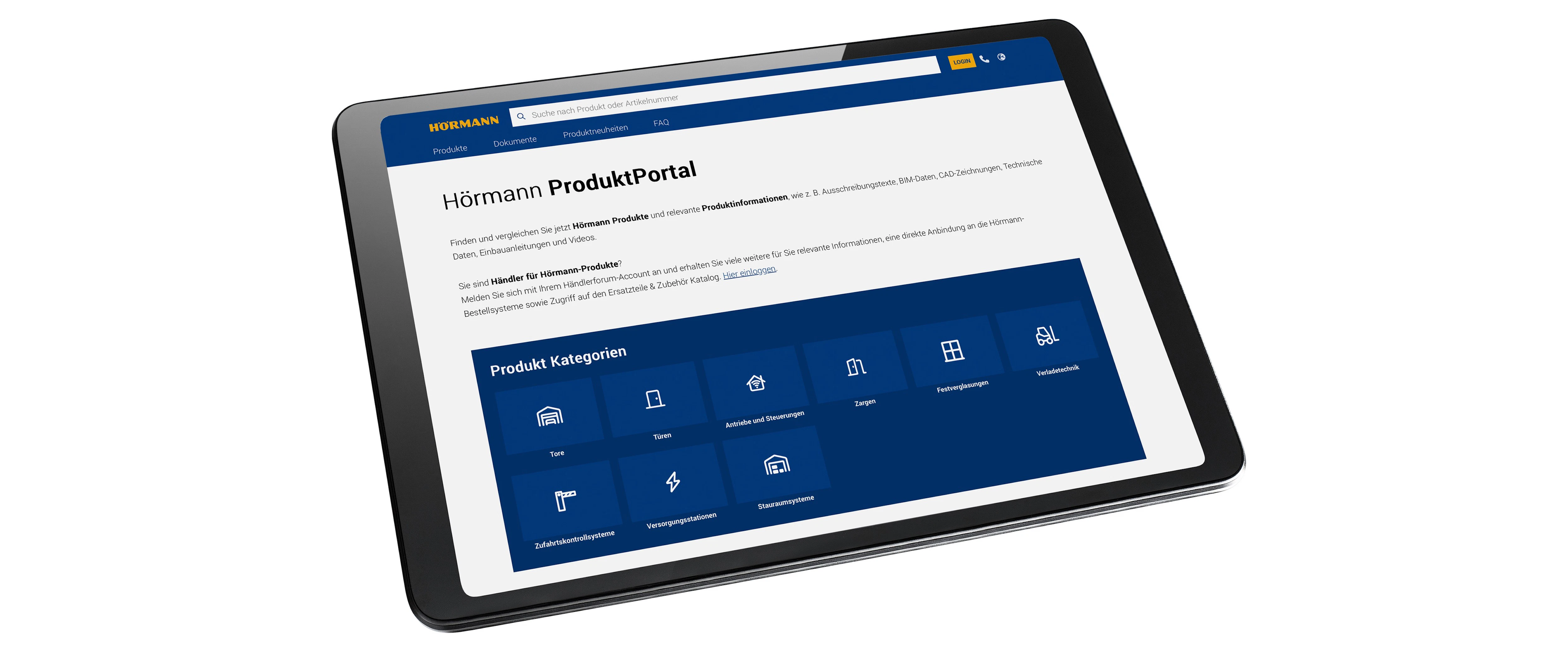 Entdecken Sie unser Türen-Sortiment im ProduktPortal