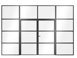 Double-leaf steel and glass loft door Do you love spacious passages and openness as well as clear structures? Then our loft doors are the perfect solution for you. A double-leaf loft door creates a unique ambience in the room and is a...