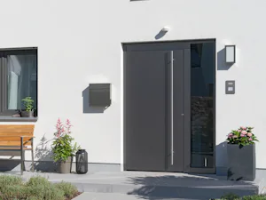 ThermoSafe Hybrid Deurbeslag buitendeur zwart | Hörmann