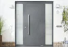 Graue ThermoSafe Hybrid Haustür aus Aluminium