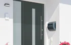 Porte d’entrée Thermo65 grise en acier et aluminium