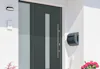 Graue Thermo65 Haustür aus Stahl und Aluminium