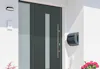 Porte d’entrée Thermo65 grise en acier et aluminium