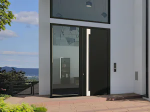 Ihre Vorteile im Überblick:
Hightech-Flügelprofil aus... Graue ThermoCarbon Haustür als XXL - Ausführung