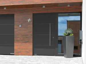 Avantajele dumneavoastră dintr-o privire:
Echipament de... Ușă de intrare în locuință ThermoSafe Hybrid, gri, cu element lateral mare, din sticlă