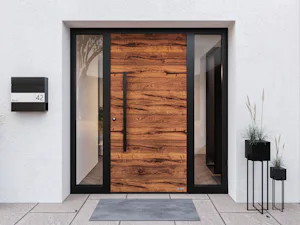 The top class: ThermoSafe Particularly high thermal insulation thanks to a 80-mm aluminium door frame with thermal break, standard RC 3 security equipment with a 5-point security lock and a selection of over 70 styles – these...