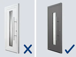 De aluminium buitendeur ThermoSafe heeft een zeer hoge...