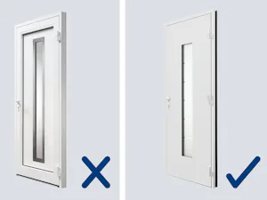 Een zeer hoge warmte-isolatie dankzij een thermisch... Een zeer hoge warmte-isolatie dankzij een thermisch onderbroken 80 mm aluminium deuromraming, standaard RC 3-veiligheidsuitrusting met 5-voudig veiligheidsslot en een assortiment van meer dan 70...