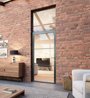 Aperçu des avantages Design moderne en style industriel tendance Transparence maximale et pénétration de la lumière Agencement clair Aménagement selon vos envies Vitrages de grande surface avec profilés d’acier haut...