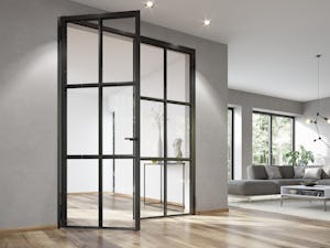 Vous désirez une atmosphère harmonieuse, beaucoup de lumière... Vous désirez une atmosphère harmonieuse, beaucoup de lumière et des pièces ouvertes ? Donnez un caractère élégant avec les portes en verre intérieures Hörmann. Le design expressif en filigrane des...