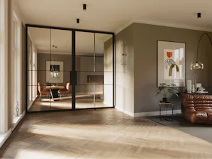 Pivottüren Diese besondere Form der Drehflügeltür beeindruckt mit einer reduzierten Profilansicht ohne Türrahmen. Dieses minimalistische Design mit der serienmäßigen Glashalteleiste Slim kommt in Wohnräumen mit...