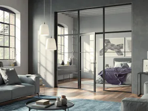 Les portes de loft en acier au style industriel prononcé se distinguent par leurs profilés fins et leur couleur noir foncé mat. Les portes de loft Hörmann offrent de la transparence et des pièces lumineuses dans un style industriel moderne. Les éléments esthétiques en profilés d’acier haut de gamme et les vitrages de grande...