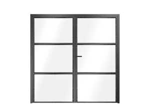 Dubbele deur uit staal en glas Houdt u van royale doorgangen, openheid en duidelijke structuren? Dan zijn onze openslaande stalen deuren precies de goede oplossing voor u. Een dubbele stalen deur creëert een uniek ruimtegevoel en...
