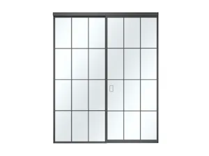 1-flüglige Schiebetür mit Seitenteil und Glashalteleiste Slim Sie möchten Räume voneinander trennen, dabei aber keinen Lichteinfall und Platz verlieren? Dann sind unsere Schiebetüren im angesagten Industrial-Style die perfekte Lösung! Damit lassen sich Räume...