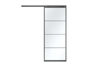 1křídlé posuvné dveře se zasklívací lištou Slim