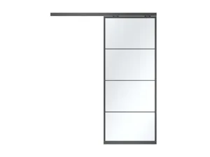1-flüglige Schiebetür mit Glashalteleiste Slim Sie möchten Räume voneinander trennen, dabei aber keinen Lichteinfall und Platz verlieren? Dann sind unsere Schiebetüren im angesagten Industrial-Style die perfekte Lösung! Damit lassen sich Räume...