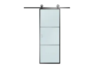 1-flüglige Schiebetür aus Stahl und Glas Sie möchten Räume voneinander trennen, dabei aber keinen Lichteinfall und Platz verlieren? Dann sind unsere Schiebetüren im angesagten Industrial-Style die perfekte Lösung! Damit lassen sich Räume...