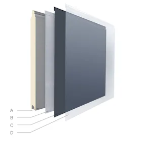 A: Paneles sándwich | B: Galvanizado | C: Imprimación de gran calidad | D: Laca de protección de alta calidad La laca de protección para las puertas seccionales de garaje con los acabados Woodgrain y Silkgrain garantizan una vista de la puerta siempre bonita. Escoja entre dos variantes:
Laca de protección de...