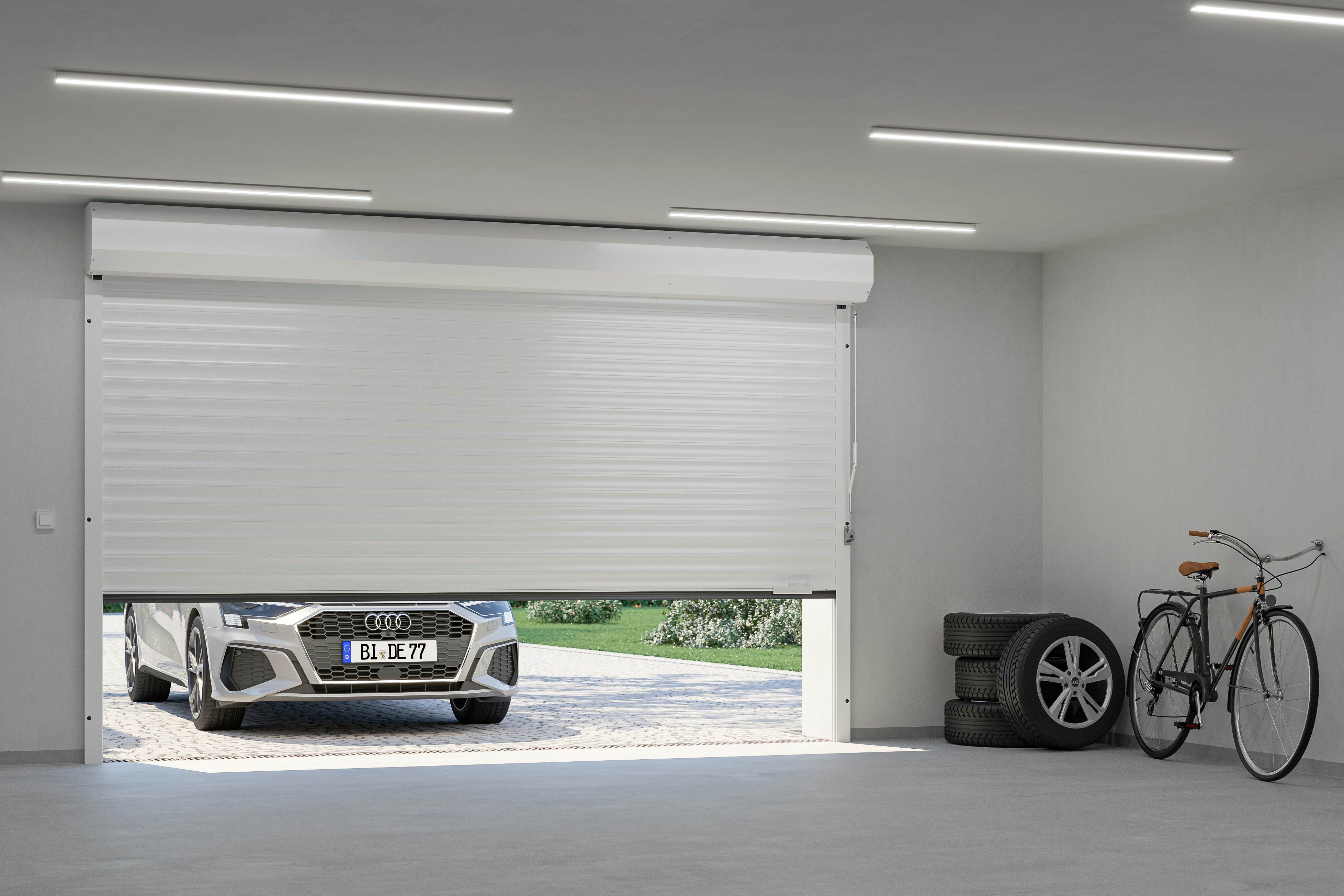 Garagen-Rolltore Garagen-Rolltore für mehr Platz in und vor der Garage