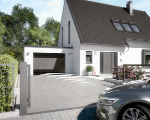 Slimme bediening van uw hekken en deuren Met de Hörmann homee kunt u uw hekken en deuren niet alleen met andere apparaten in uw woning verbinden en zeer comfortabel besturen, maar ook hun status opvragen. Zo kunt u bijvoorbeeld op elk moment...