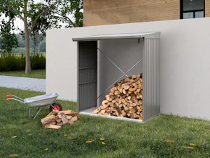 Heeft u een droge en veilige ruimte voor uw brandhout nodig?... Heeft u een droge en veilige ruimte voor uw brandhout nodig? Brandhoutrekken van Hörmann bieden u de perfecte oplossing voor grote hoeveelheden hout. Ze kunnen ook optimaal met Berry-tuinbergingen...