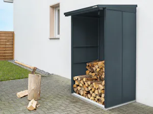 Hledáte pro svoji zahradu moderní a stylový zásobník na... Zásobník na dřevo z kovu