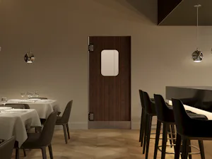HPL-pendeldeur HPL-180 met vlak profiel en optioneel leverbare roestvrijstalen wieldwinger Pendeldeuren uit polyethyleen (PE), roestvrij staal, hout of compacte HPL-platen worden overal gebruikt waar een snelle en eenvoudige doorstroming belangrijk is. Dit geldt bijvoorbeeld als iemand op...