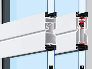 La porte à cadre en aluminium Hörmann avec profilé normal... Detailaanzicht profiel ART 42