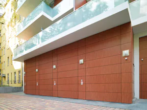 Aluminiumtore für eine bauseitige Beplankung ALR F42 mit bauseitiger, flächenbündiger Beplankung