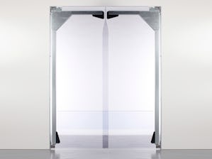 Les portes va-et-vient Flex Hörmann sont conçues pour un... Les portes va-et-vient Flex Hörmann sont conçues pour un emploi à l’intérieur de bâtiments et pour un trafic fluide de chariots élévateurs. Pour un montage facile, elles sont livrées entièrement...